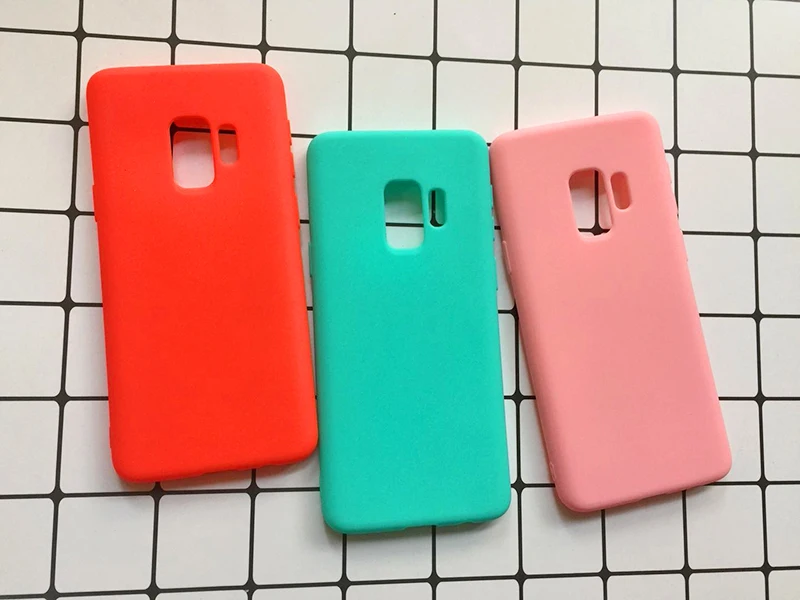 Candy Color TPU Soft Cases For Samsung Galaxy S9 Case 360 Protect Silicon Back Cover For Samsung Galaxy S9 plus Case Coque (3)