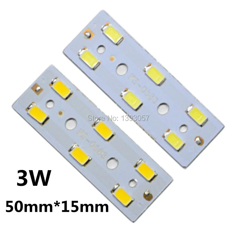 20 шт./лот 3 Вт 4 5 светодиодная 5730 SMD короткая Прямоугольная алюминиевая основа для