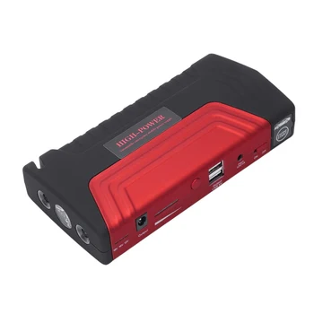 

Eu Plug 12V 600A Led Dual Usb Car Jump Starter Booster Portable Power Bank Backup Charger Multifunction Emergency Car