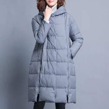 

Women Padded Winter Coats And Jackets Hooded Female Warm Long Jacket Winter down jacket Elegant Women Jackets Winter CH806