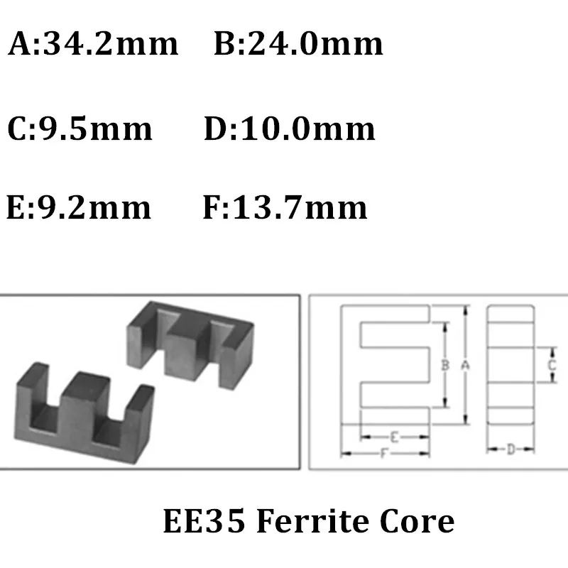 EE35 ферритовый сердечник с 6+ 6 бакелитовый каркас трансформатора вертикальный скелет DIY KIT PC40 EE35 сердечник вертикальный бакелитовый Скелет