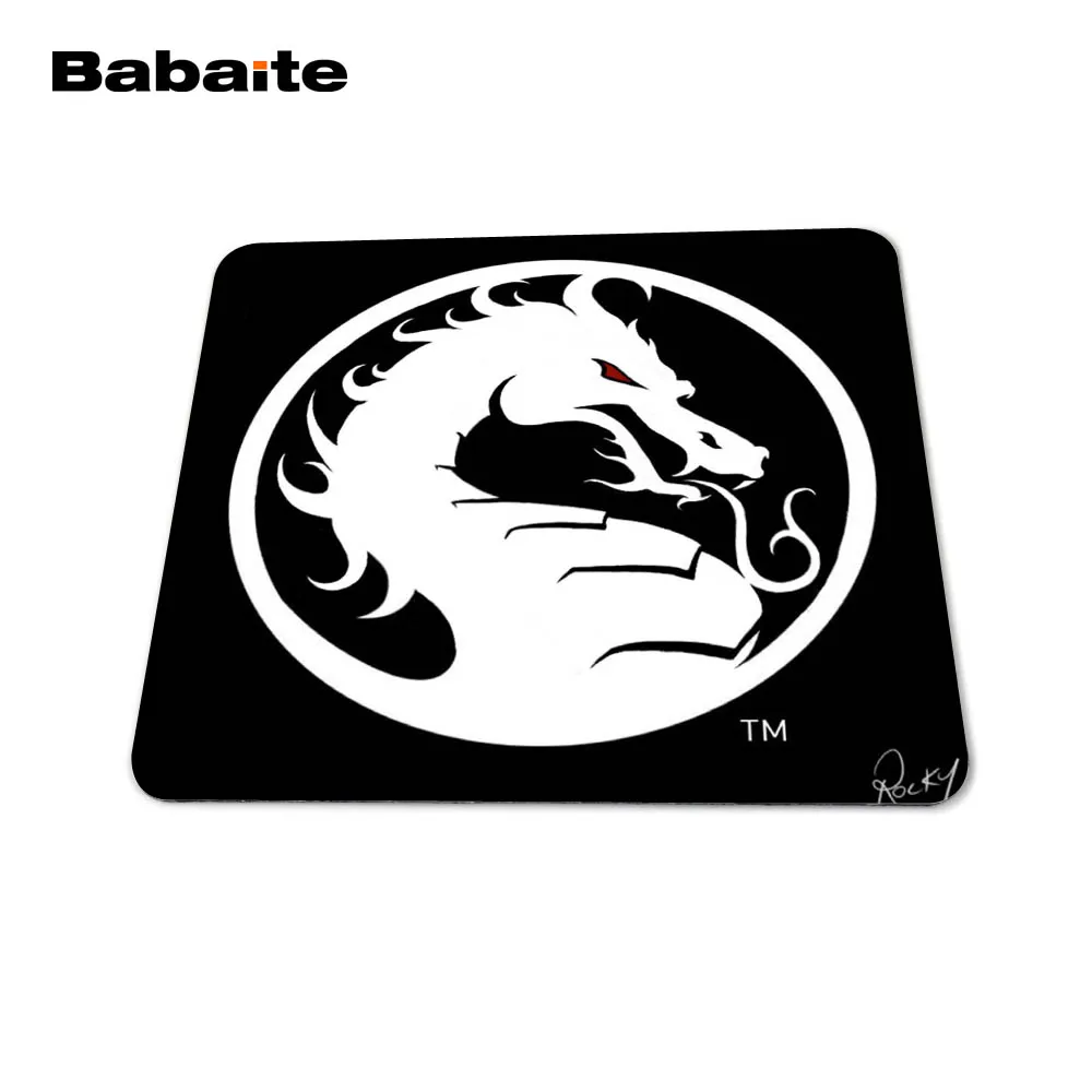 Babaite Новинка mmoral Kombat мышь с логотипом подставка для ноутбука Компьютерная игровая коврик для мыши аксессуары для геймеров