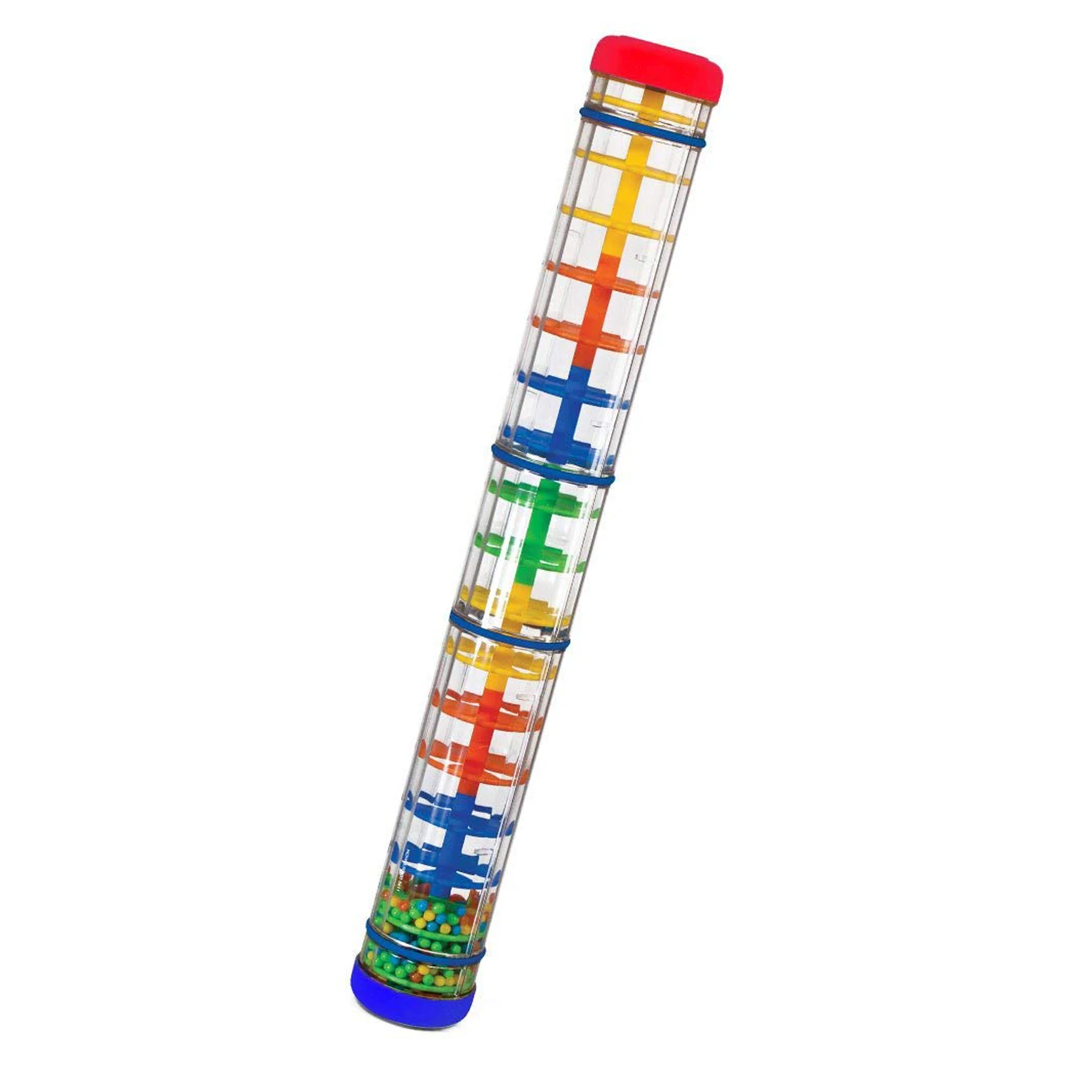 

Large Rainstick Rattle Toy 15.75 inch - Long Color Noise Stick Rainbow grains inside