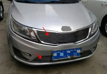 

Front Grille Around Trim Racing Grills Trim For 2011-2012 KIA Rio/K2 ,Car styling