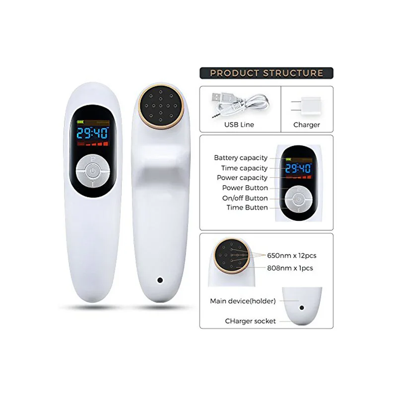 Health care back pain relief therapy portable meridian energy laser electric acupuncture Health care back pain relief therapy portable meridian energy laser electric acupuncture