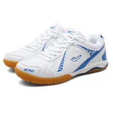 Мужская профессиональная обувь для настольного тенниса с резиновой подошвой; спортивные кроссовки для пинг-понга; Нескользящая дышащая спортивная обувь