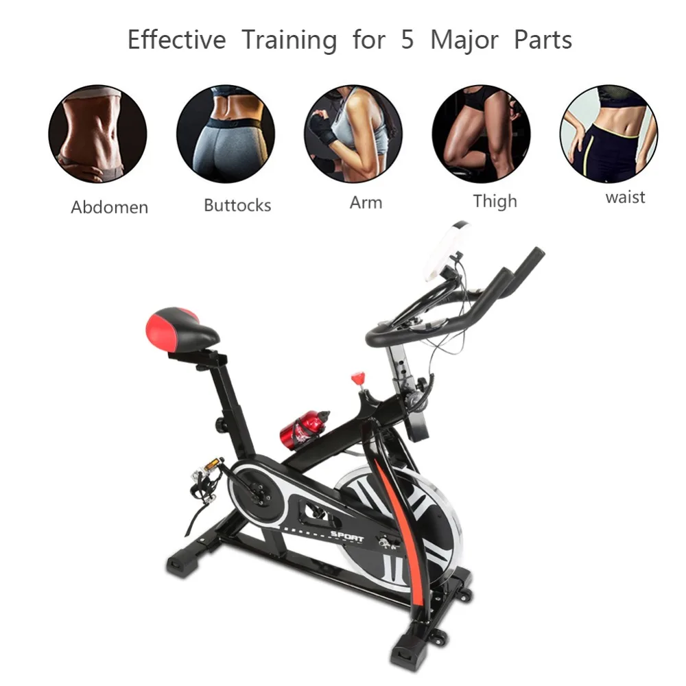 Home Fitness Bike Cardio Exercise Cycling Sports Workout Gym Machine Body Training Bicycle Cardio Indoor Riding Equipment HWC