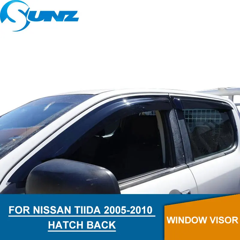 Для Nissan TIIDA 2005 2010 оконный козырек дефлектор защита от дождя для HATCH BACK