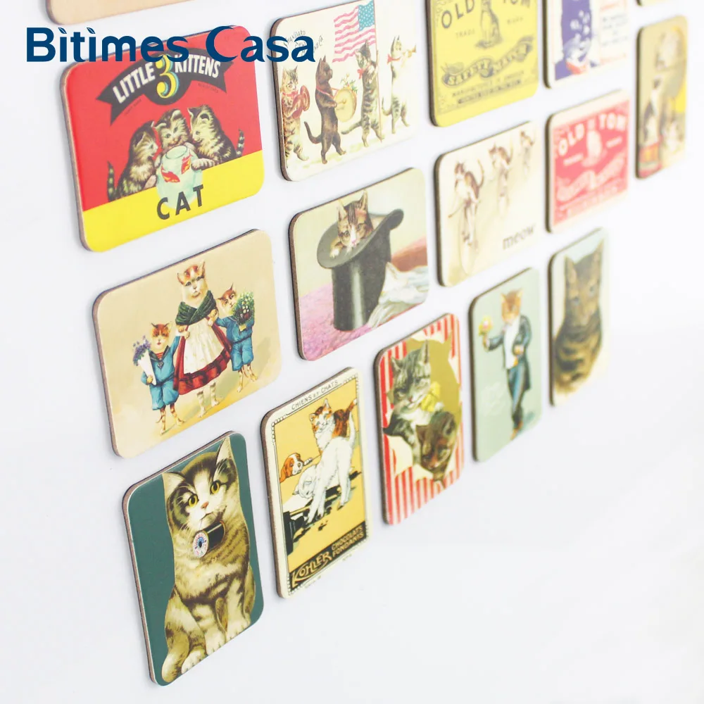 Набор магнитов для кошек Bitimes 24 шт. милый холодильник украшение дома магнитные
