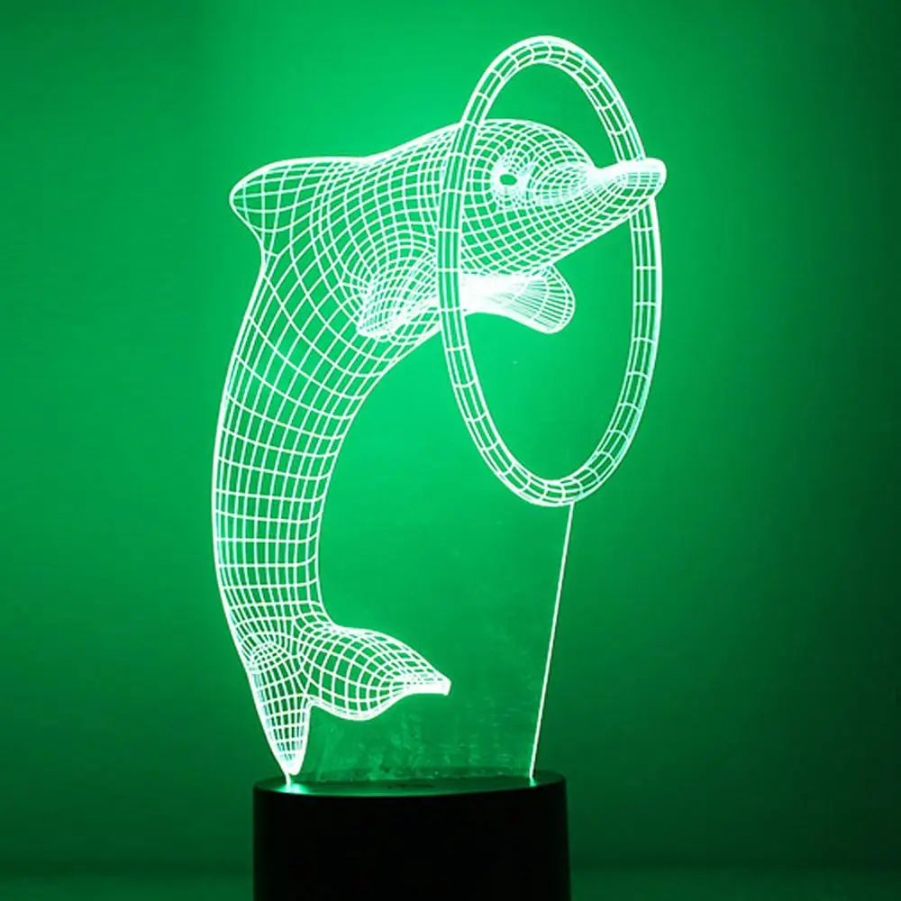 3D USB светодиодный ночник футбольная гитара самолет Сенсорное управление и 17 ключей пульт дистанционного управления Лер 2 режима 7 цветов Новинка свет подарок - Испускаемый цвет: Синий