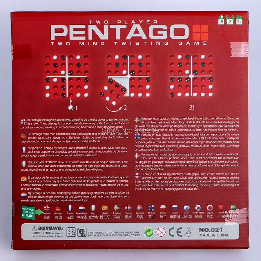 Minstwister Pentago мультиплеерная игра Pentago-многопользовательская игра для 2,3 или 4 с английскими, русскими многоязычными правилами