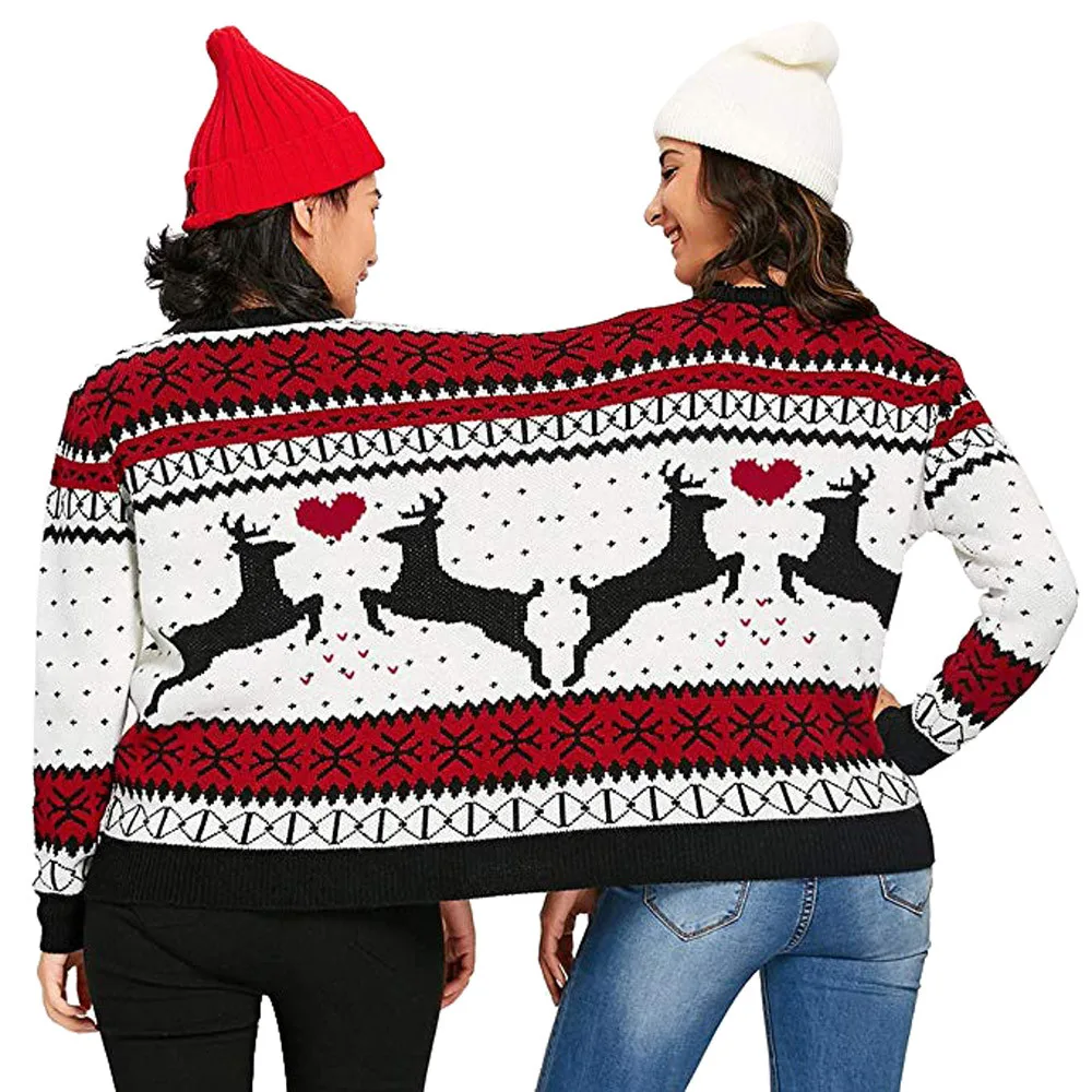 Уродливый свитер для двух человек, рождественские парные пуловеры, новинка, Рождественский топ, рубашка, мужской свитер, pull homme hiver sueter mujer