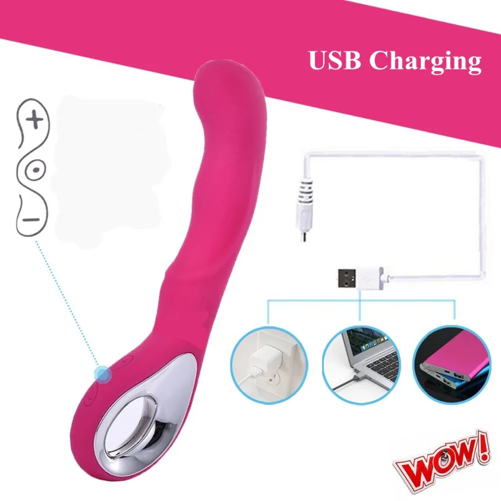 Live4Cool 10 Speed Vibrator Silicone Dildo G Spot Female Cordless Wand Electric Massager USB Waterproof IPX-6 Sex Toys for Women (8)