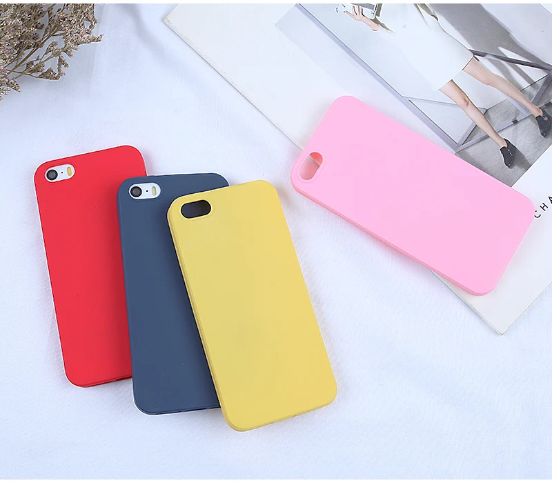Colorful Luxury Phone Case For iPhone 8 Plus X XR Xs Max Silicone Soft TPU Ultrathin Cover 7 6 6S 5 SE 5S Fundas |