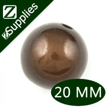 

2015 Fashion Plastic Spacer Beads Miracle Bead Round Deep Coffee 20mm Dia, Acrylic Perle Magique Wholesale