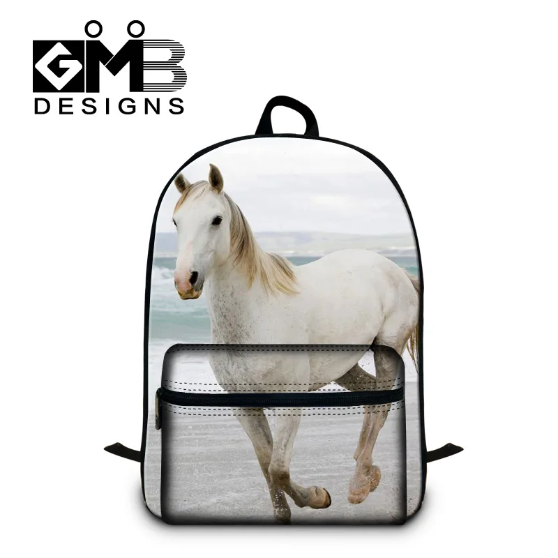 

Horse School Backpacks for Girls Animal Schoolbags Bagpack for Boys Children Cool Laptop Back Pack Cute Bookbags for Teenagers
