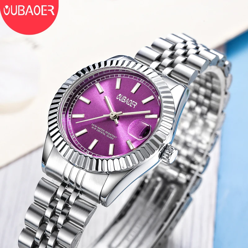 

Women Bracelet Watch XFCS Women Watch 2017 OUBAOER Luxury Top Brand Ladies Quartz Watch Stainless Steel relogio feminino