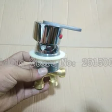 2 входа 1 выход для ванной латунь преобразования водоотделитель, массаж Кран для ванной Аксессуары для холодной и горячей воды переключатель