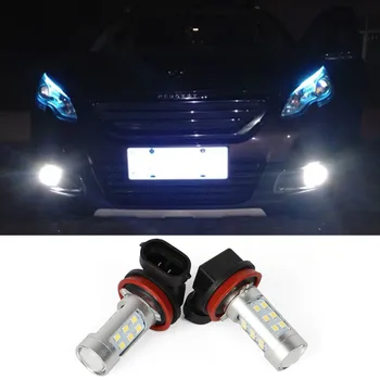 

2x White H8 H11 LED Fog Light Driving Bulbs Drl For Renault Megane 2 3 Fluence Koleos Latitude