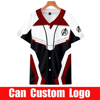

Movies Endgame Quantum Realm Man Baseball Jacket Advanced Tech Short sleeve Cosplay Costumes 2019 new superhero Iron Man top