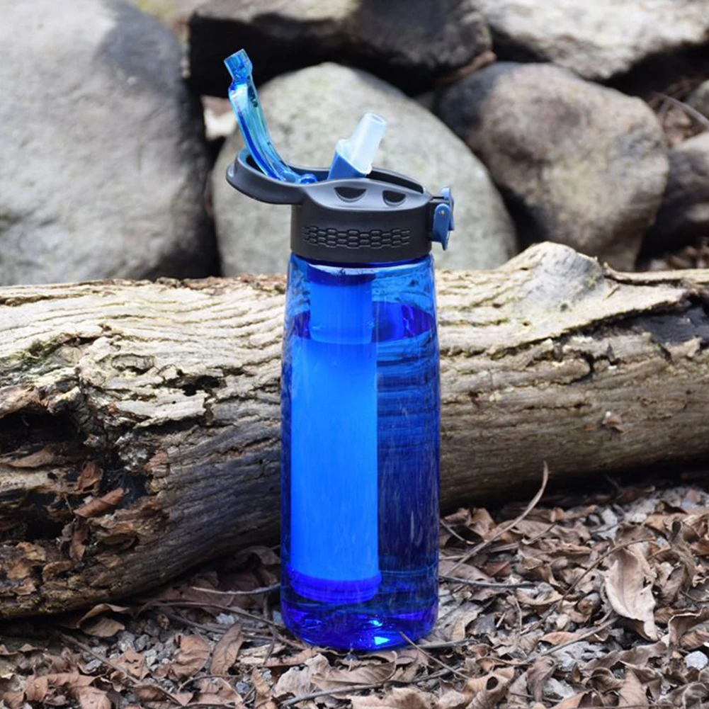 virus Viaje ™ botella de agua filtros & azul-elimina bacterias Cryptosporidium 