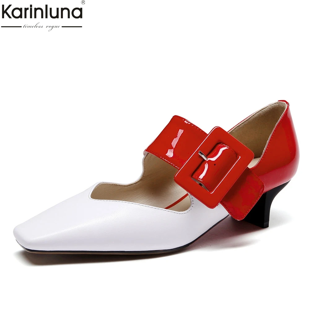 

luxury Summer Women Shoes Genuine Leather Fashion Elegant Party Mary Janes Pumps Shoes Woman