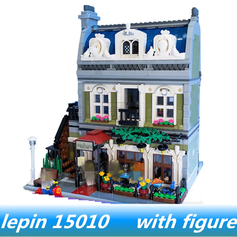 

Lepin 15010 15010B lepin City Street Parisian Restaurant set Compatible legoing Parisian Restaurant legoing 10243 Building block