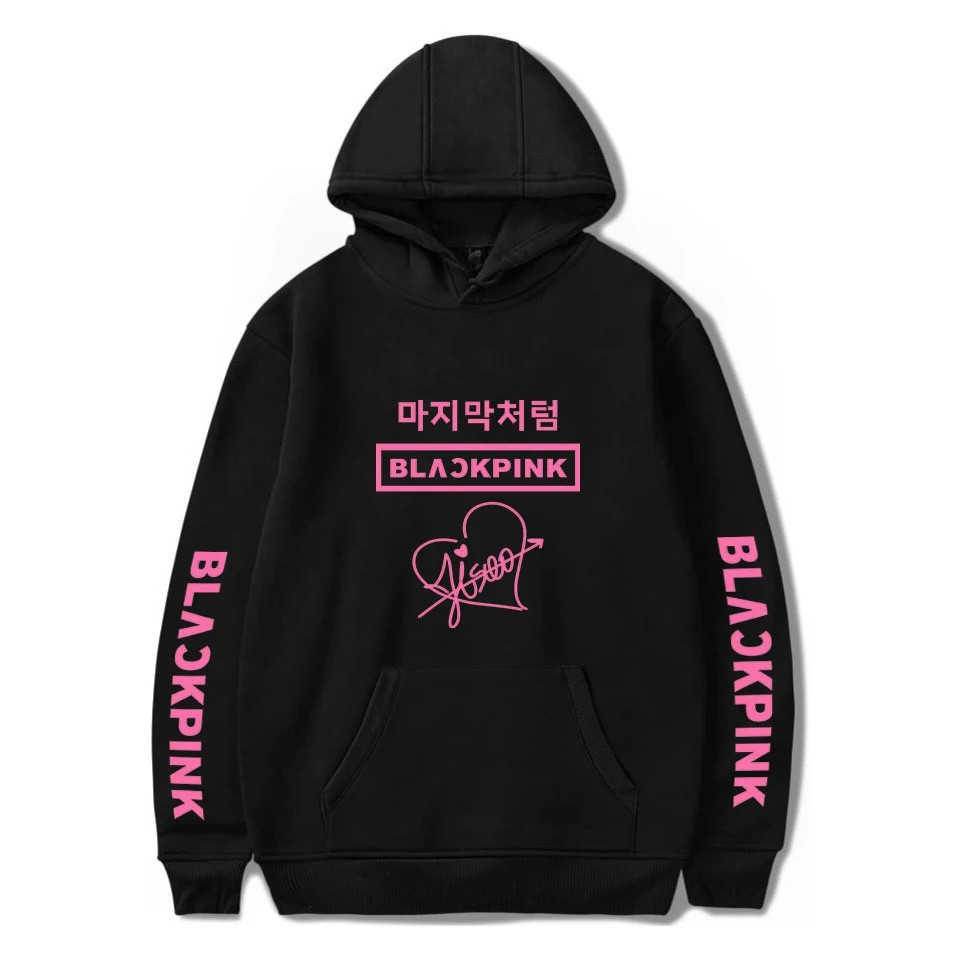 

Fashion HIP HOP Blackpink Print Women and Men Spring hoodies Clothes Harajuku Casual popular Hoodies Kpops hooded