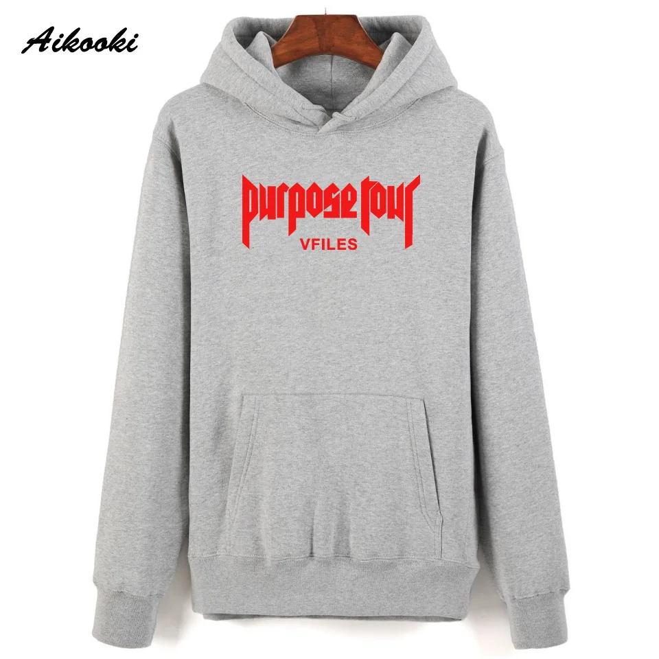 Aikooki Fashion Justin Bieber VFILES Hoodies And Sweatshirt Men Pullovers Hooded Clothing Winter Autumn Fashion Hoody Cap Jumper