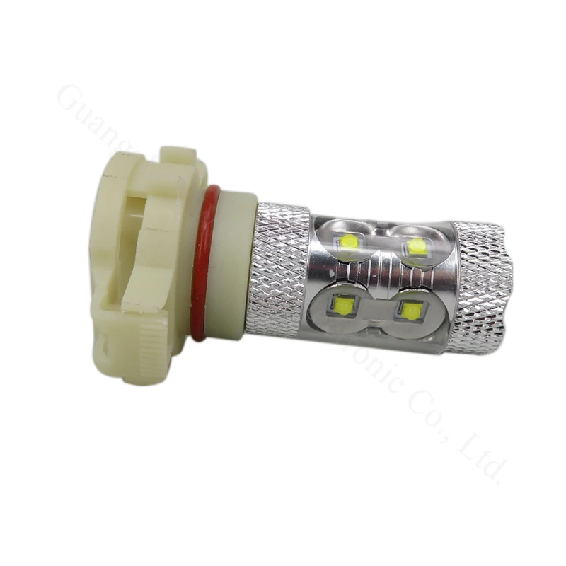 Luzes da ue Carro Branco Levou 5202 Ps24w Wljh 60 w Lente Chip Drl Driving Fog Lâmpada Luz 1000lm 10 V-30 v 2x H16 6 Cheap Farol nebl. carro