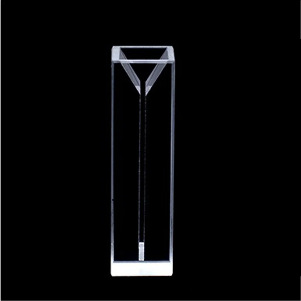 

1mm-5mm Inside Width Micro Quartz Cuvette With Lid Volume 0.35-1.75ml Used for Neutral Liquids