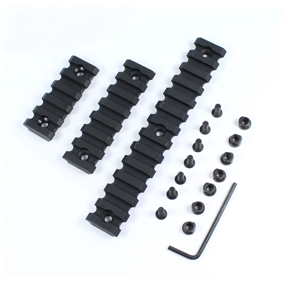 

5 7 13 Slot 2" 3" 5" Picatinny Weaver Rail Keymod Handguard Section 3 Sizes