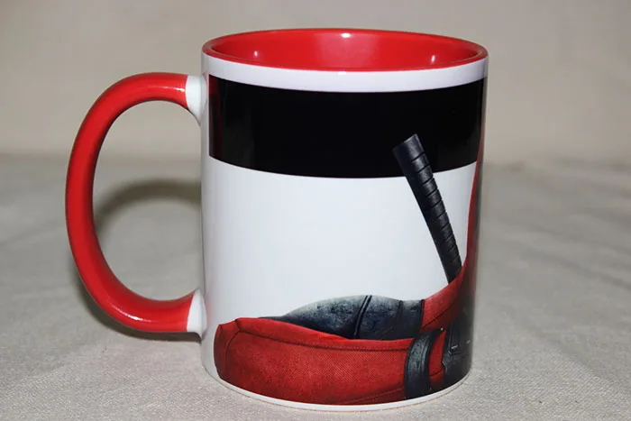 Фигурка Дэдпула керамическая кофейная чашка 350 мл супергерой меняющая цвет кружка Новинка Посуда для напитков в подарок
