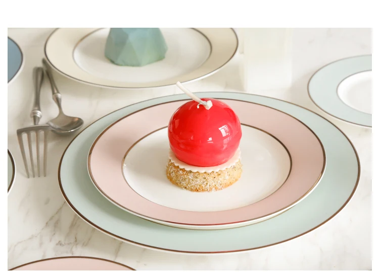Десертные столовые приборы Европейская творческая личность домашние керамические тарелки западные блюда для тортов Тарелка десертная тарелка для десертов