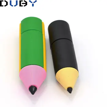 

New full capacity wooden pencil cartoon model flash memory 4GB 8GB 16GB 32gbUSB 2.0 Flash Memory Stick Drive Thumb/Car/Pen drive