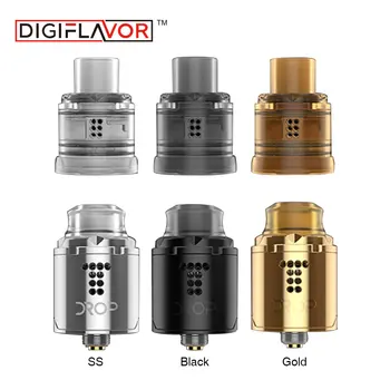 

Original Digiflavor Drop Solo RDA Tank Single Coil 22mm Atomizer with Two Large Post 510 Pin & BF Squonk Pin Vs Mesh Pro RDA