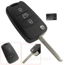 For Hyundai Elantra i30 i40 i20 IX35 For KIA picanto rio K5 3 Buttons Flip key Folding Remote Car Key Shell auto Switchblade key