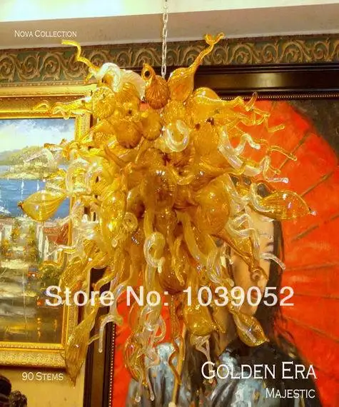

Free Shipping Unusual Design Modern Murano Glass Chain Chandelier