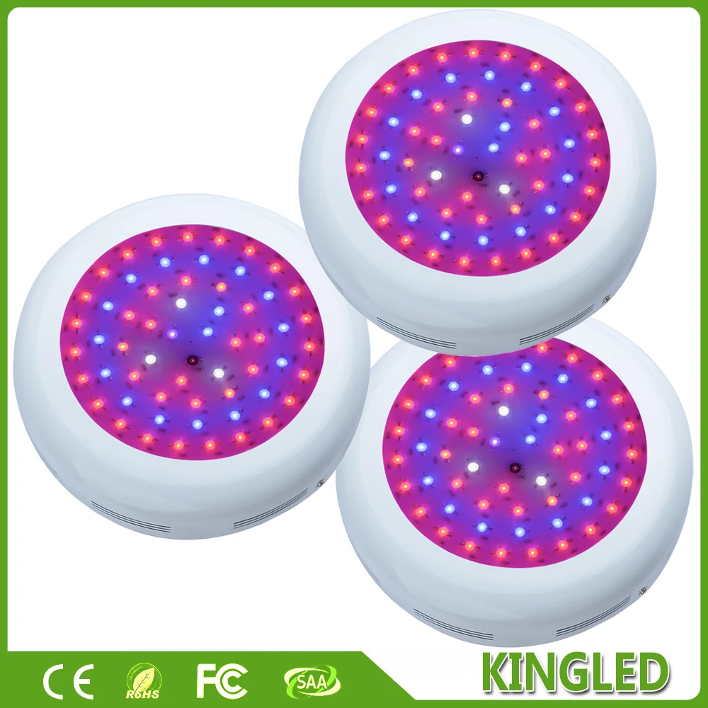 3PCS/Pack KingLED UFO 180W LED Grow Light For Medical Plants Vegetative And Flower Stage led