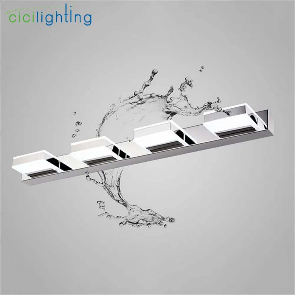 

2017 New L16cm 35cm 50cm 68cm Longer LED Mirror Light Modern Cosmetic Acrylic Wall lamp Bathroom Lighting Waterproof Vanity lamp