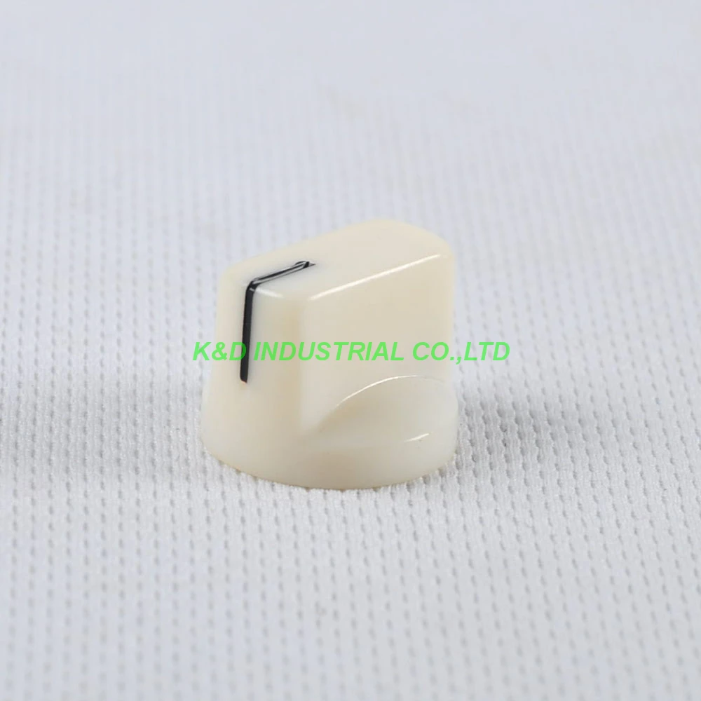 

10pcs Colorful Cream Rotary Volume Control Plastic Potentiometer Knob Knurled Shaft Hol