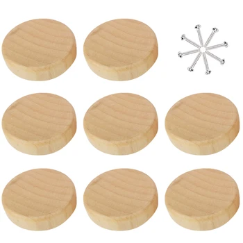 

8pcs /10pcs Solid Wood Single Hole Handle Drawer Cabinet Door Wooden Pull Handle Furniture Handle Knob Hardware Home