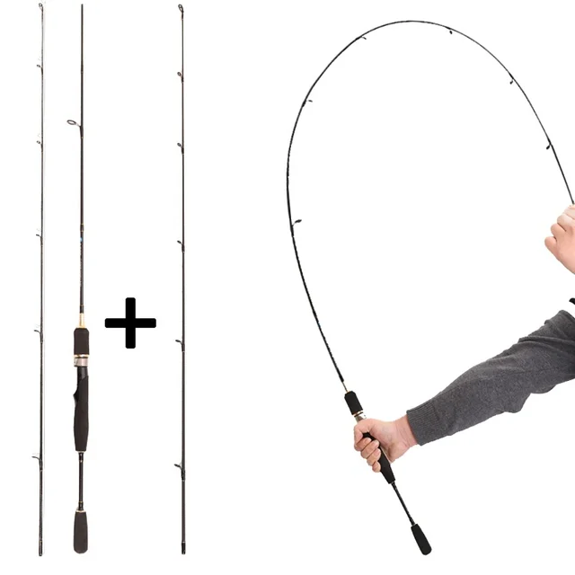 US $12.00 UL or L spinning rod 1.8m 0.8-5g 2-6g lure weight ultralight carbon rod 2-8LB line weight ultra lig