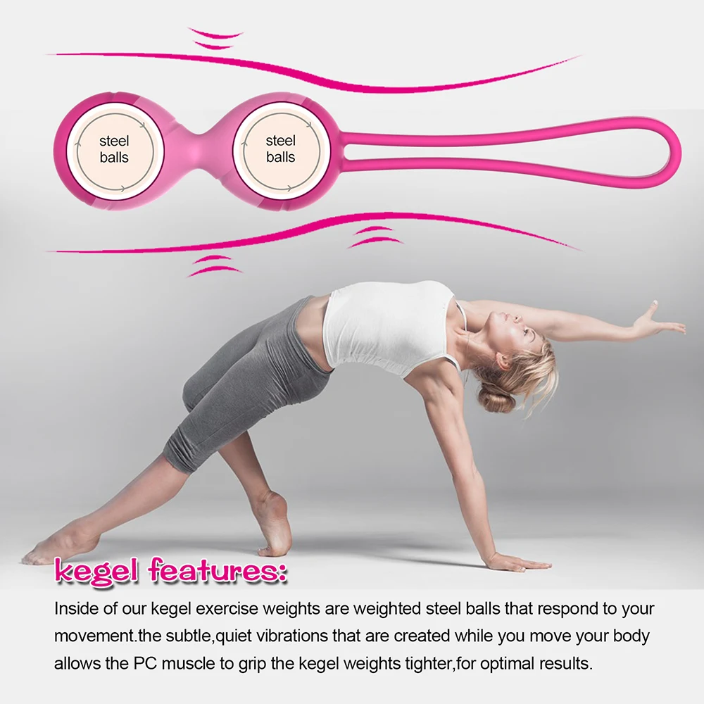 Sex Ball Vagina Tighten Exercise Sex Machine Safe Silicone Smart Kegel Vibrator For Women Geisha Ball Trainer Adult Toy