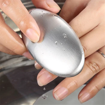 

1Pc Chef Soap Stainless Steel Hand Odor Remover Bar Magic Soap Garlic/onion Etc Smells Kitchen Gadgets Kitchen Tool Kitchen Bar