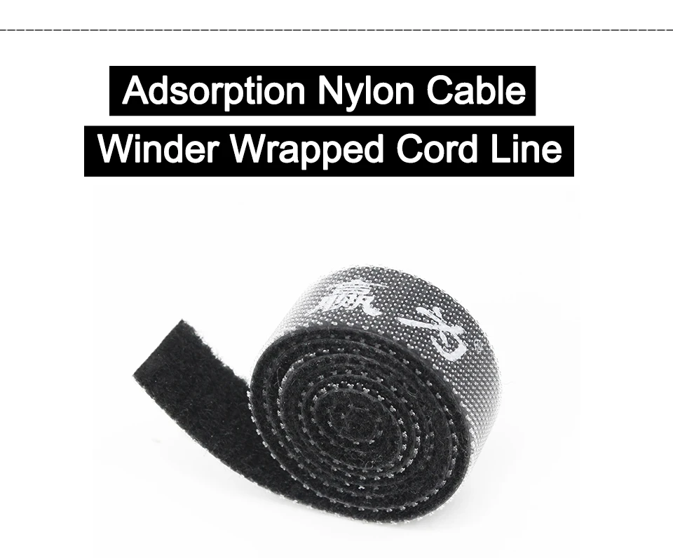 Nylon Cable Winder Wire Organizer Eearphone Holder Mouse Cord Protector Cable Management Colorful Ties Label Brand Belting Strap (1)