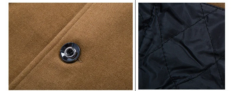 Мужские деловые и повседневные теплые пальто размер good хорошее качество однобортный дизайн утолщенная Мужская модная шерстяная одежда