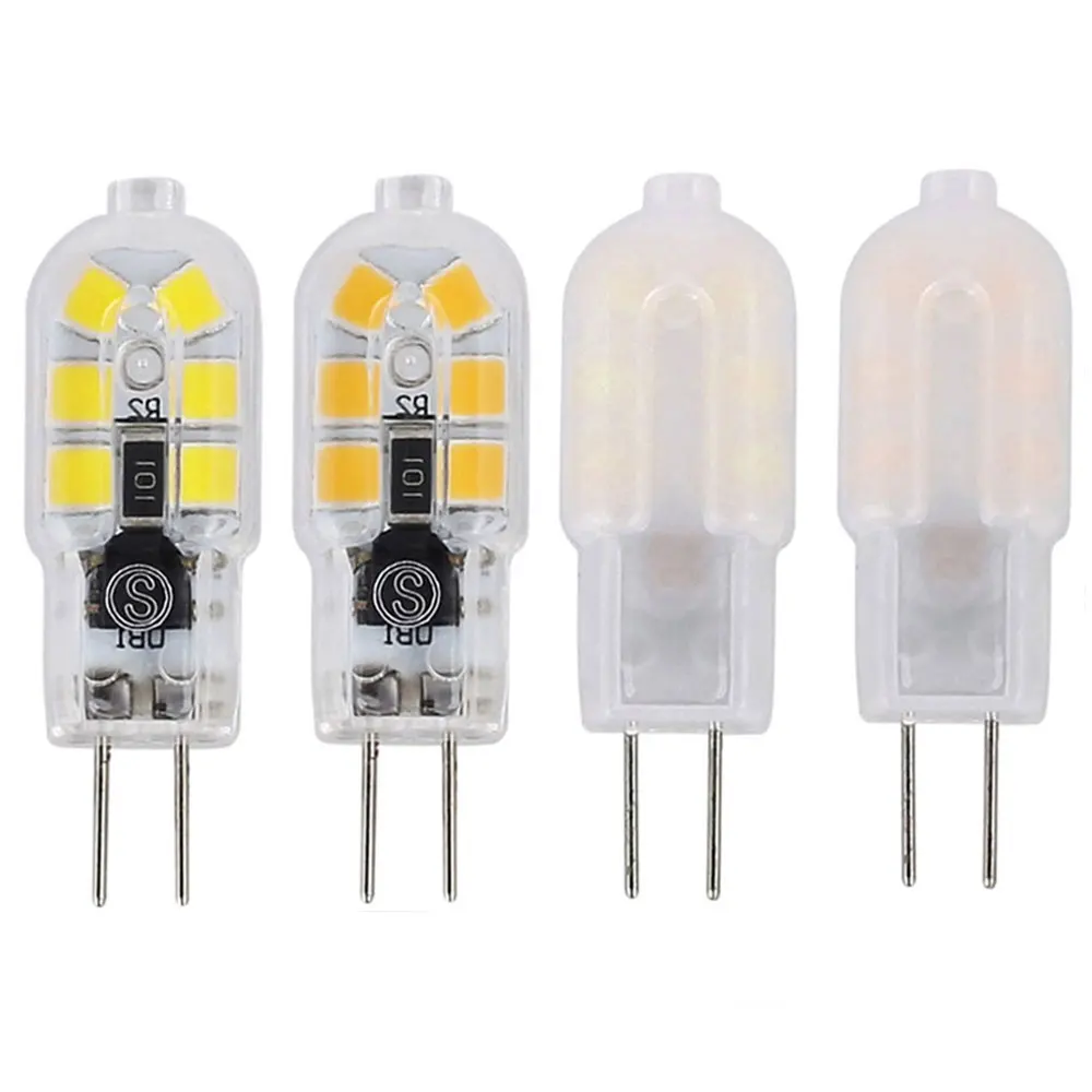 

Mini led Lampada LED G4 Lamp Transparent/Milky Shell AC 220V DC 12V 3W SMD 2835 LED Bulb Ultra Bright Chandelier Light Replace