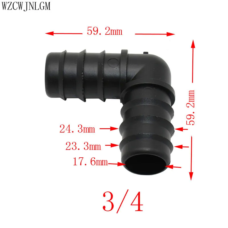 Орошение сада DN20 соединитель 90 градусов колючий локоть 3/" Садовый шланг для орошения 5 шт