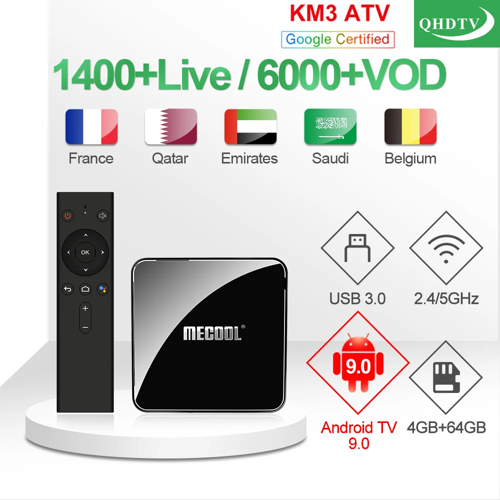 IPTV France Arabic KM3 ATV Box Google Certified IP TV 1 year QHDTV IPTV Belgium Germany Netherlands IPTV French IP TV Morocco IPTV France Arabic KM3 ATV Box Google Certified IP TV 1 year QHDTV IPTV Belgium Germany Netherlands IPTV French IP TV Morocco